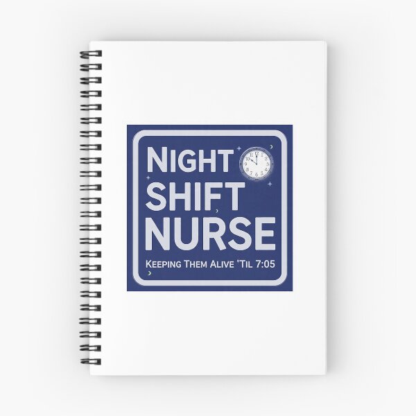 Item preview, `Night Shift Nurse Keeping Them Alive Til 7:05 - Funny Nurse Quote` designed and sold by Petringo.