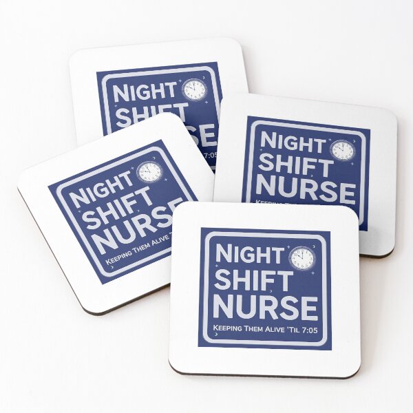 Item preview, `Night Shift Nurse Keeping Them Alive Til 7:05 - Funny Nurse Quote` designed and sold by Petringo.