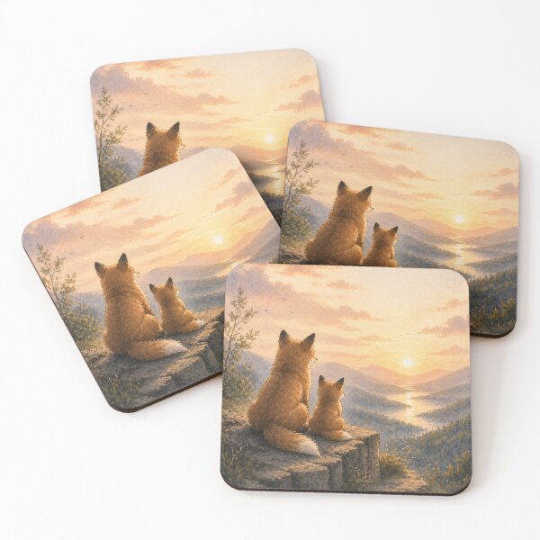 Item preview, Thanks Dad Fox Sunset Watercolour Scene | Fathers Day designed and sold by inspired-works.