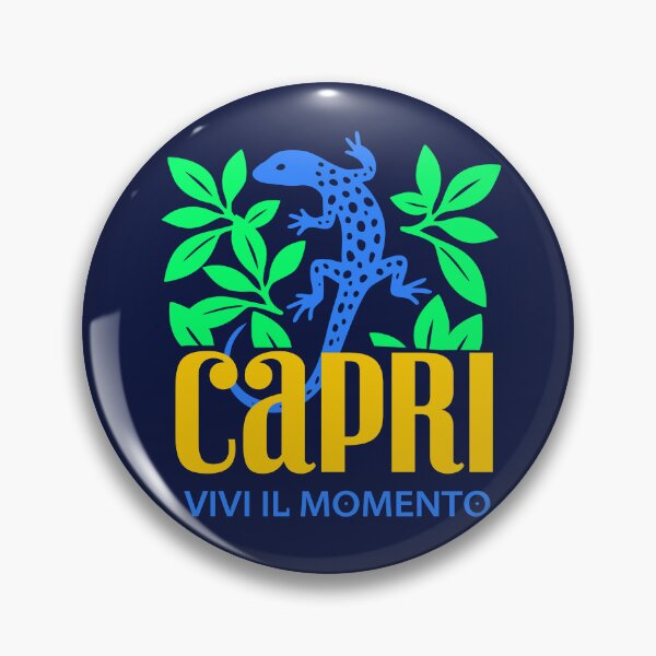 Item preview, Capri Italy Blue Lizard Summer Mediterranean Art designed and sold by LinaValearte.