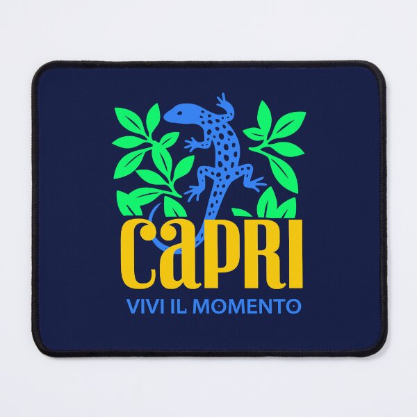 Item preview, Capri Italy Blue Lizard Summer Mediterranean Art designed and sold by LinaValearte.