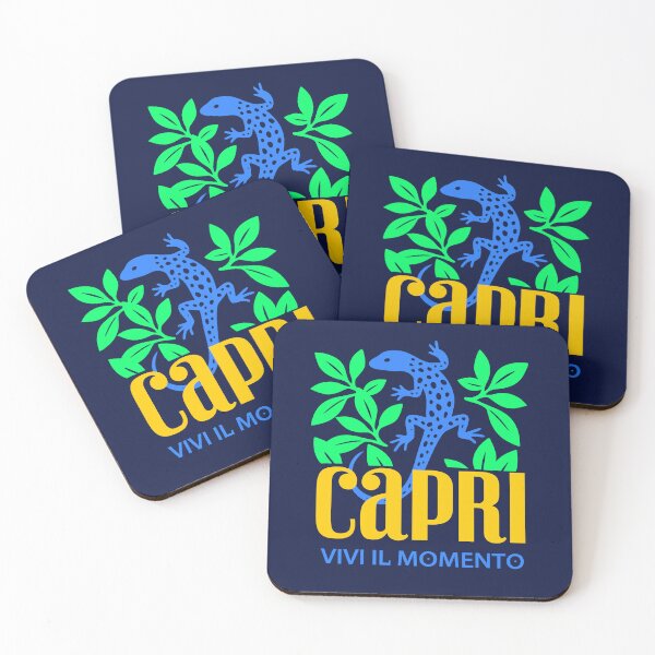 Item preview, Capri Italy Blue Lizard Summer Mediterranean Art designed and sold by LinaValearte.