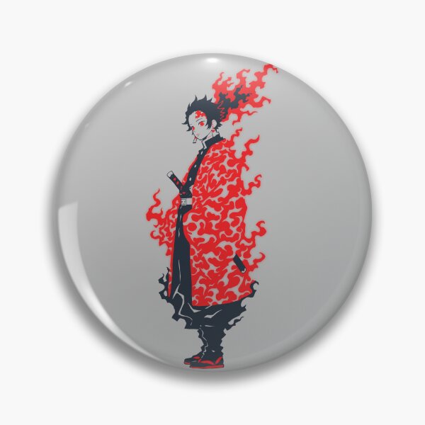 Item preview, Intense Red Flame Samurai Warrior Anime Art designed and sold by RamyGallery.