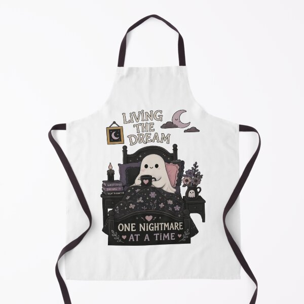 Item preview, Cute ghost design - living the dream one nightmare at a time designed and sold by CinematicM.