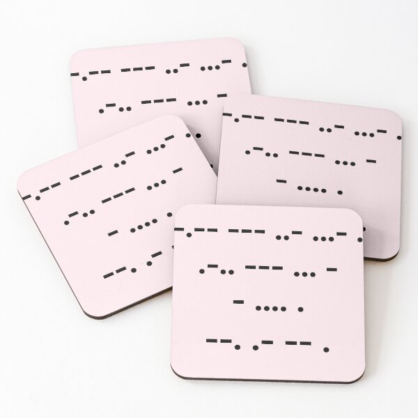 Item preview, “You’ve Lost The Game” Morse Code Pink designed and sold by Vileprint.