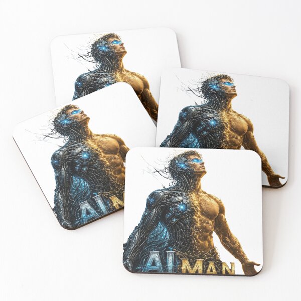 Item preview, AI Human Transformation Futuristic Robot Art designed and sold by Googlgoo.