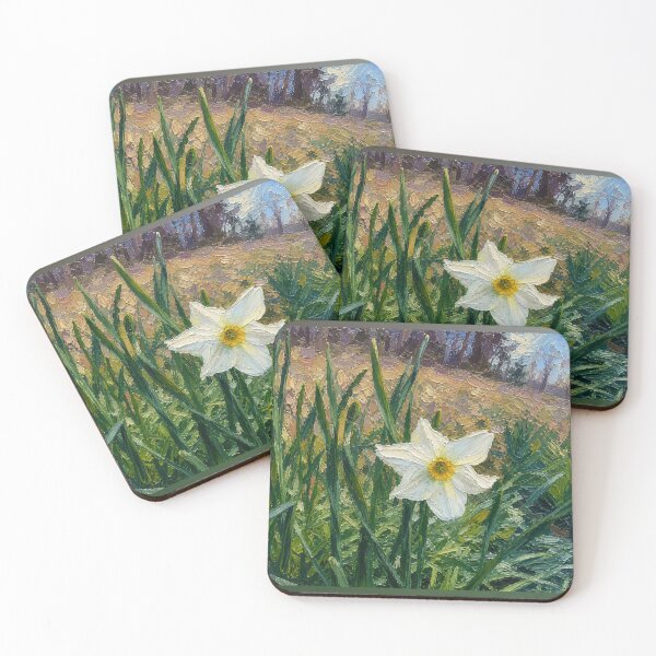 Item preview, Lush Spring Daffodil Bloom Impressionist Landscape Art designed and sold by Blossom-Breeze.