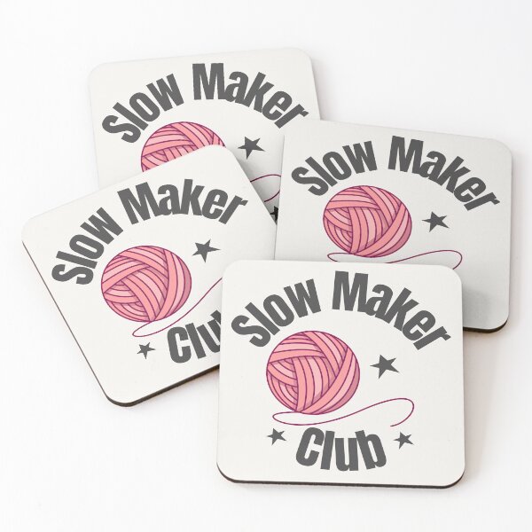 Item preview, Slow Maker Club Cosy Crochet & Knitting Craft Design designed and sold by SipAndStitchCo.