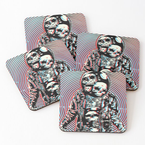 Item preview, Hypnotic Skull Astronaut Psychedelic Cosmic Art designed and sold by RamyGallery.