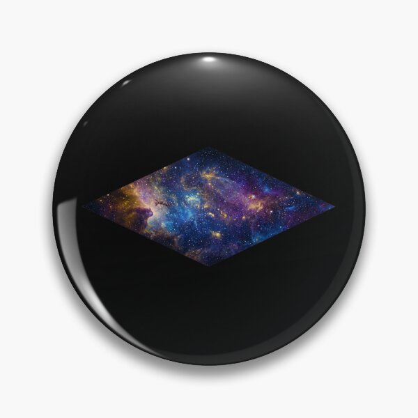 Item preview, Geometric Deep Space Diamond Nebula - Cosmic Gold & Blue Art designed and sold by AuraDraftStudio.
