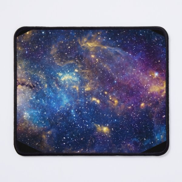 Item preview, Geometric Deep Space Diamond Nebula - Cosmic Gold & Blue Art designed and sold by AuraDraftStudio.
