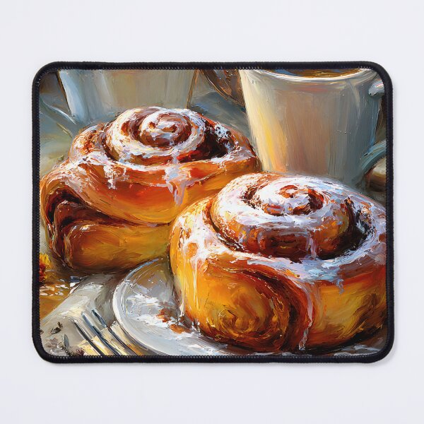 Item preview, Delightful Cinnamon Rolls with Fresh Coffee Cups designed and sold by Artessie.