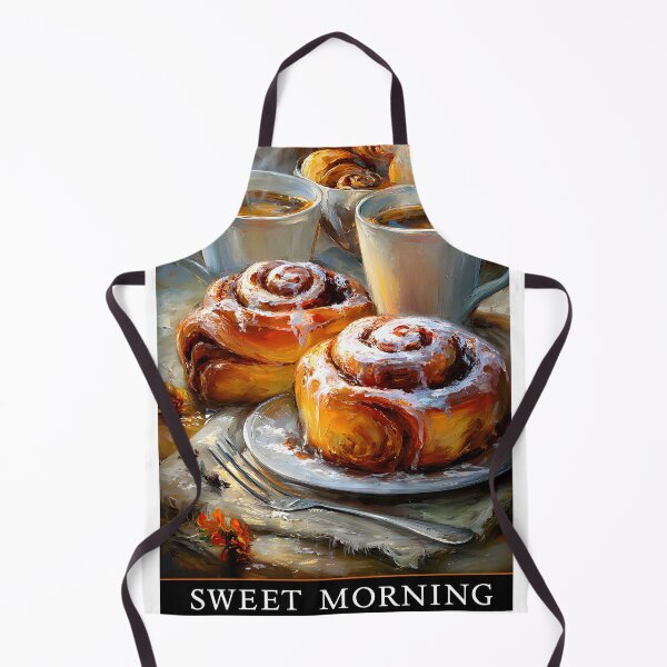 Item preview, Delightful Cinnamon Rolls with Fresh Coffee Cups designed and sold by Artessie.