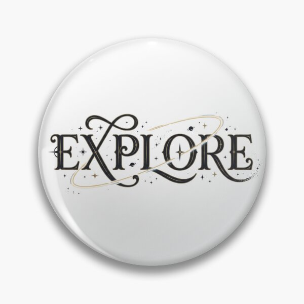 Item preview, Vintage Ornate Explore Typography - Cosmic Space Adventure Design designed and sold by AuraDraftStudio.