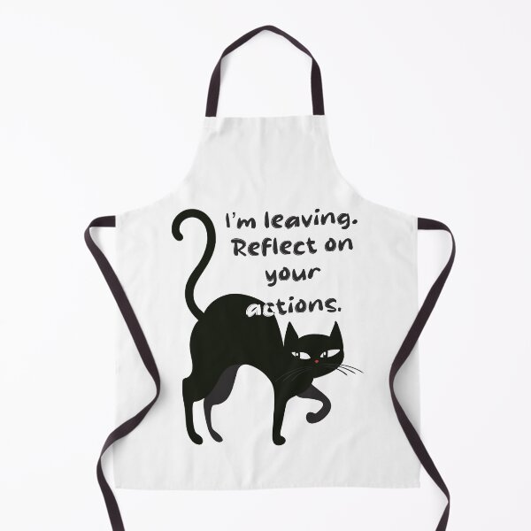 Item preview, I’m Leaving. Reflect on Your Actions – Dramatic Cat Silhouettes designed and sold by Novalineastudio.
