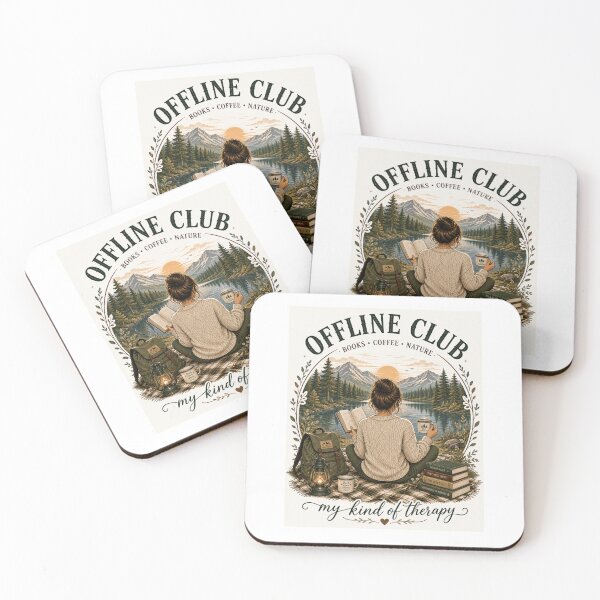 Item preview, Offline Club Books Coffee Nature Design designed and sold by Kupeliemre.