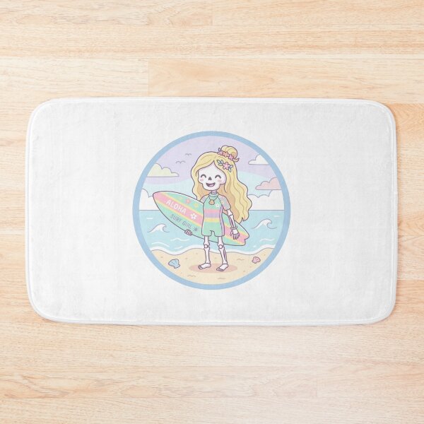 Item preview, Surfer Girl Skeleton Cute designed and sold by PaigePolyArt.