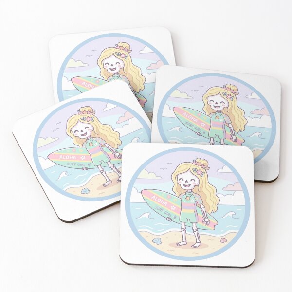 Item preview, Surfer Girl Skeleton Cute designed and sold by PaigePolyArt.