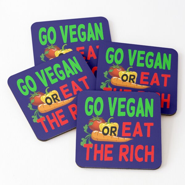 Item preview, Copy of Go VEGAN or EAT THE RICH designed and sold by pinkoproductions.