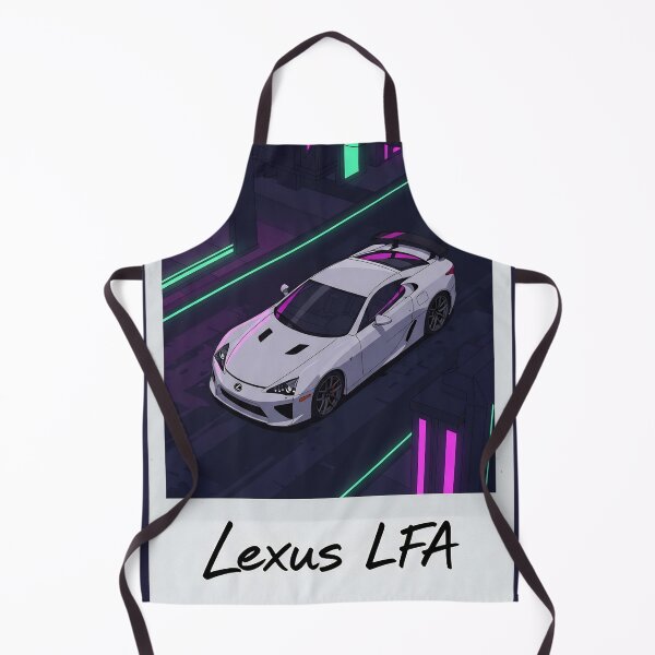 Item preview, Lexus LFA White Supercar Neon Retro Polaroid Aesthetic Art designed and sold by Motorline44.