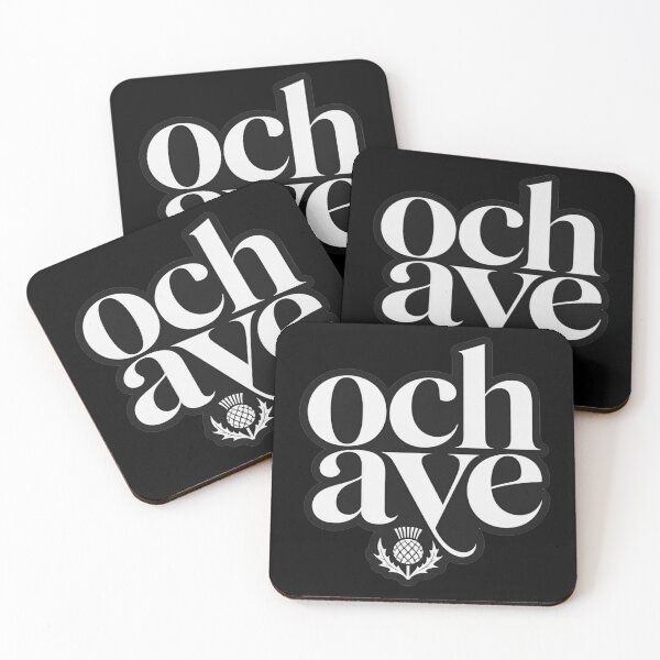 Item preview, Och Aye Minimal Scottish Typography Thistle Pride Design designed and sold by ArcanePrintsxo.