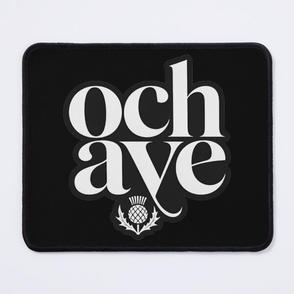 Item preview, Och Aye Minimal Scottish Typography Thistle Pride Design designed and sold by ArcanePrintsxo.