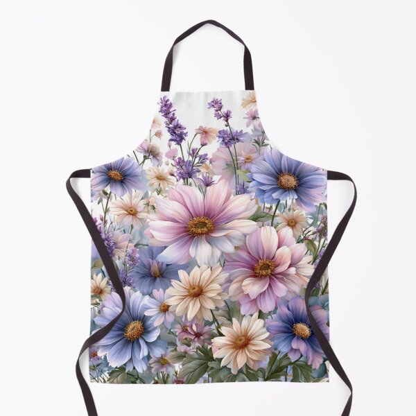 Item preview, Delicate Wildflower Meadow Watercolor Pattern – Soft Lavender & Pink designed and sold by NovaBitWalls.