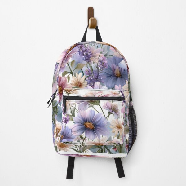 Item preview, Delicate Wildflower Meadow Watercolor Pattern – Soft Lavender & Pink designed and sold by NovaBitWalls.
