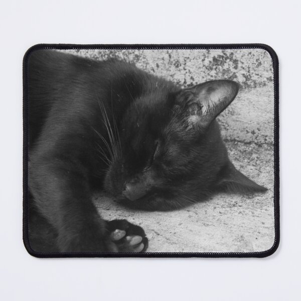 Item preview, B&W - Cat Sleeping designed and sold by ROSE ANN BANILAR.