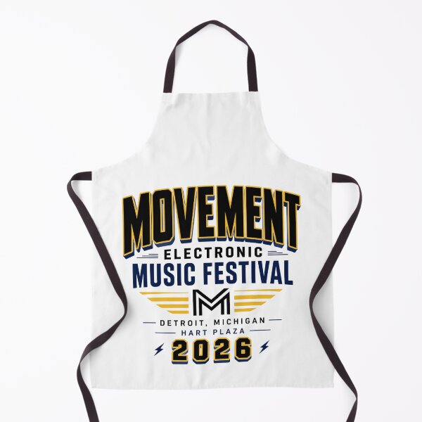 Aperçu de l'œuvre Design du festival électronique Movement Detroit 2026 créée et vendue par Combat Skies.