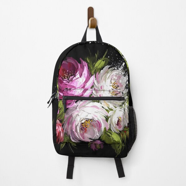 Item preview, Impasto Floral Bouquet on Black Background designed and sold by PixorStudio.