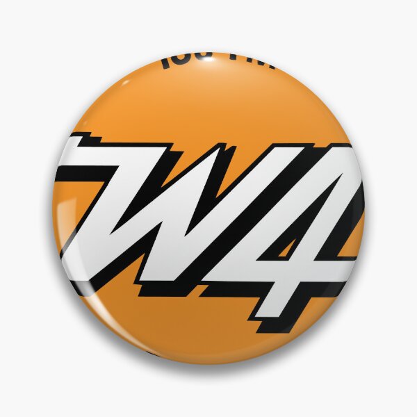 Item preview, 106 FM Detroit W4 Retro Style Radio Logo – Vintage Design designed and sold by PIXEL POP DESIGNS - Beyond the Norm!.