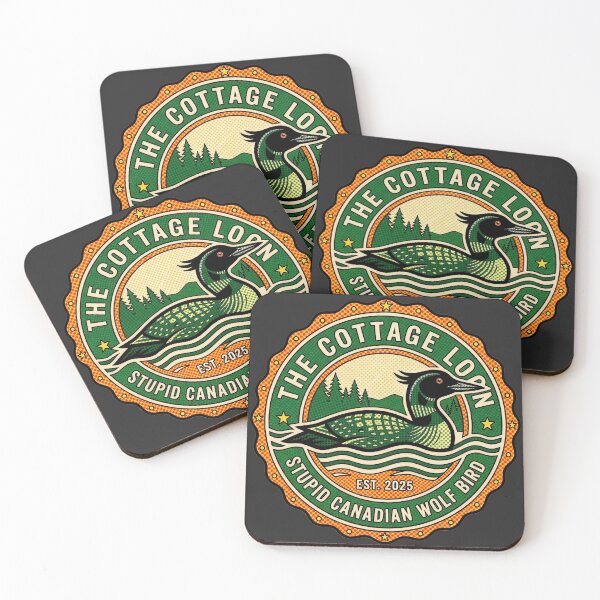 Item preview, Vintage Retro Style Aquatic Bird Forest Badge designed and sold by Terry Bain.