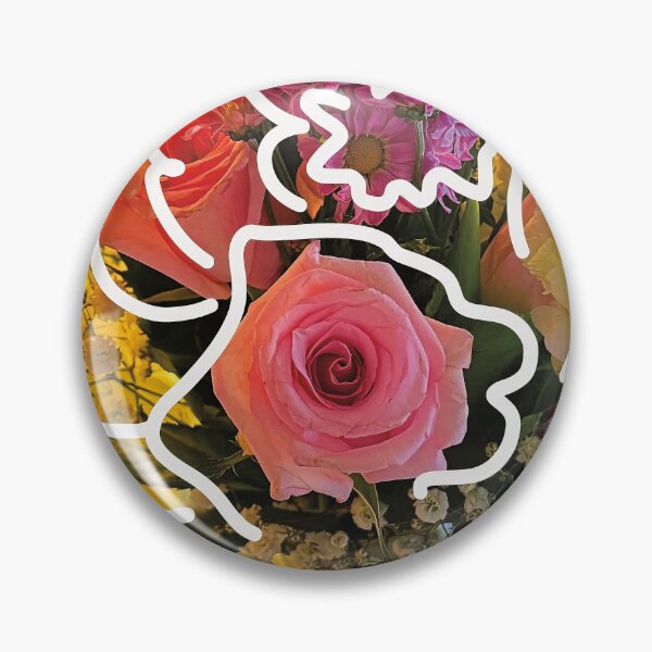 Item preview, Pink Bullseye Giga Gorgeous Bloom trace art designed and sold by Giga Gorgeous Blooms.