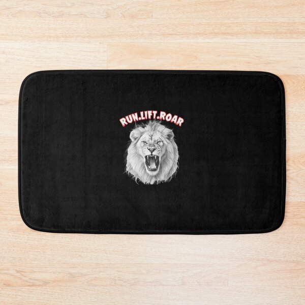 Item preview, Run Lift Roar Lion Fitness Motivation Design designed and sold by Snedsdigital.