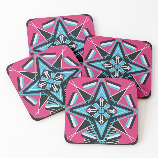 Item preview, Black White and Blue Windmill Symmetry designed and sold by Olenka.