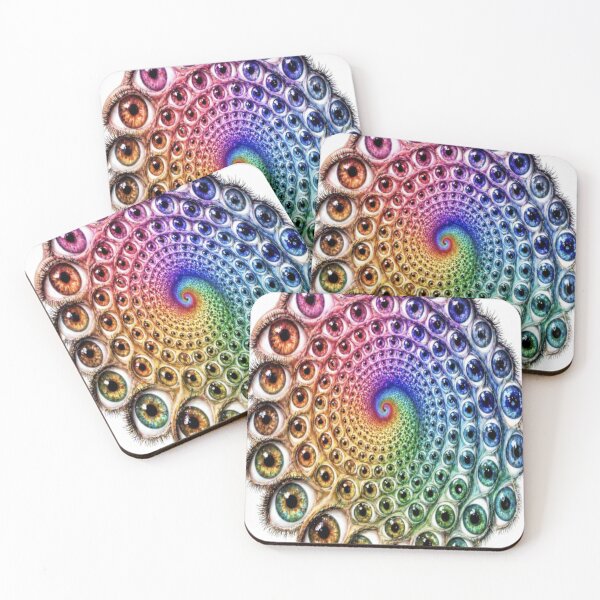 Item preview, Multicoloured Mysterious Eye Spiral Design.  designed and sold by DesignsbyAbiBee.