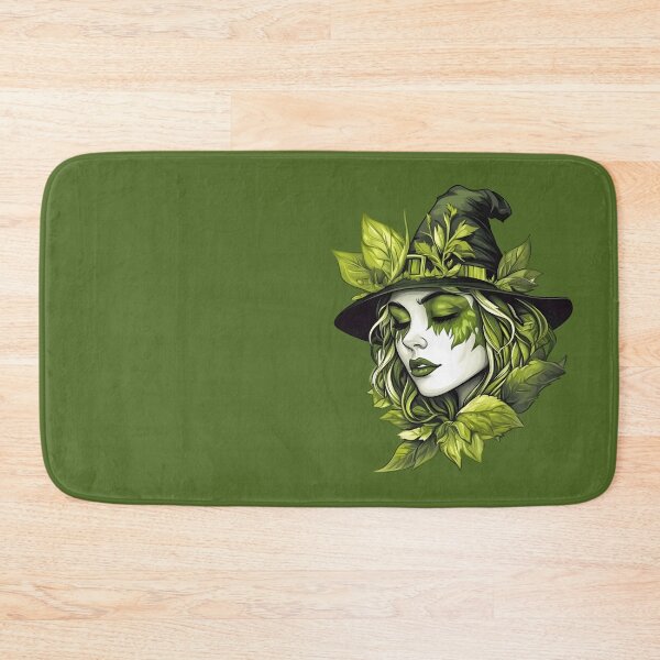Item preview, Halloween 8 - Forest Witch Botanical Leaf Portrait designed and sold by NikaNavi.