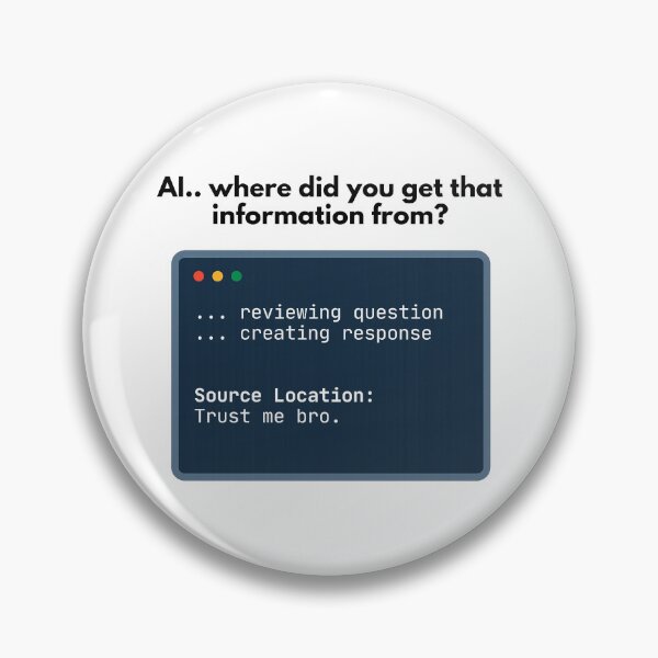 Item preview, Trust Me Bro – Funny AI Meme | ChatGPT Humor | Tech & Developer Joke designed and sold by AiHumorArtShop.