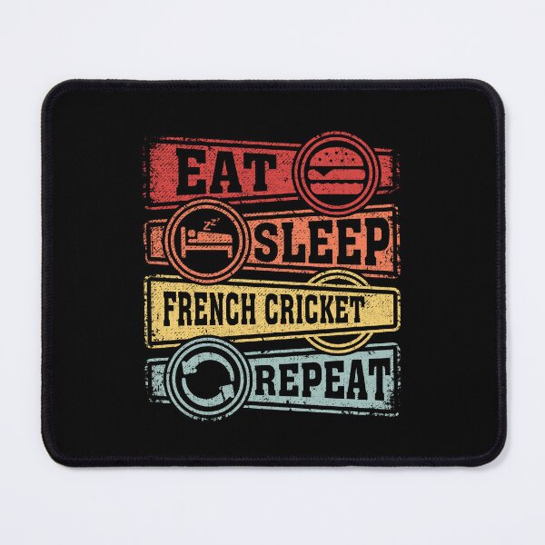 Item preview, Eat Sleep French cricket Repeat designed and sold by GabbyKash.