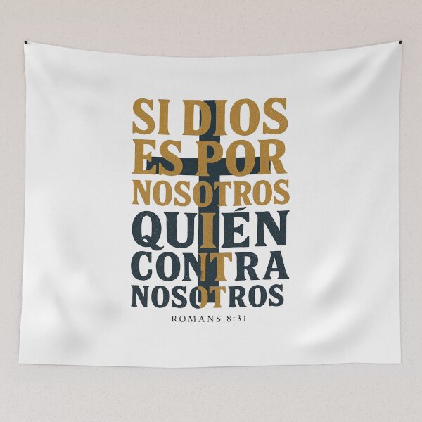 Item preview, If God is for us, who can be against us? Christian T-Shirt | Spanish Romans 8:31 Faith Gift designed and sold by EvolusionPro.