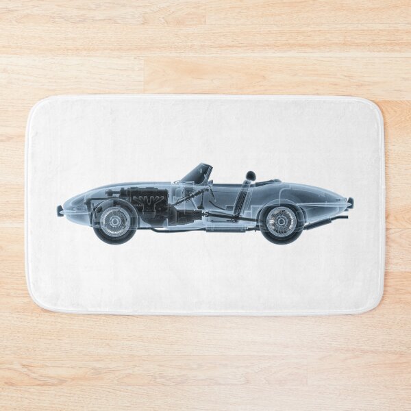 Item preview, Jaguar E Type X-Ray Blueprint – Transparent Classic Car Anatomy designed and sold by Gated Gear.