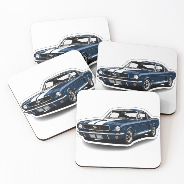Item preview, Classic Blue Muscle Car Die-Cut Sticker designed and sold by AuraAuto.