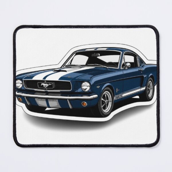 Item preview, Classic Blue Muscle Car Die-Cut Sticker designed and sold by AuraAuto.
