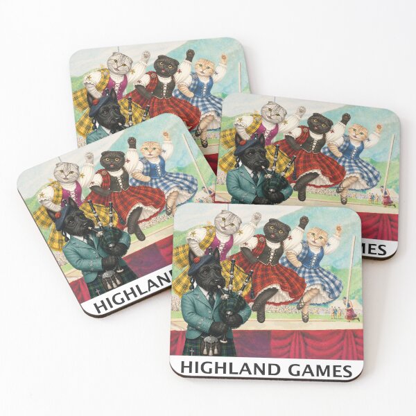 Item preview, Scottish Fold Highland Games Vintage Poster designed and sold by CJChronicles.