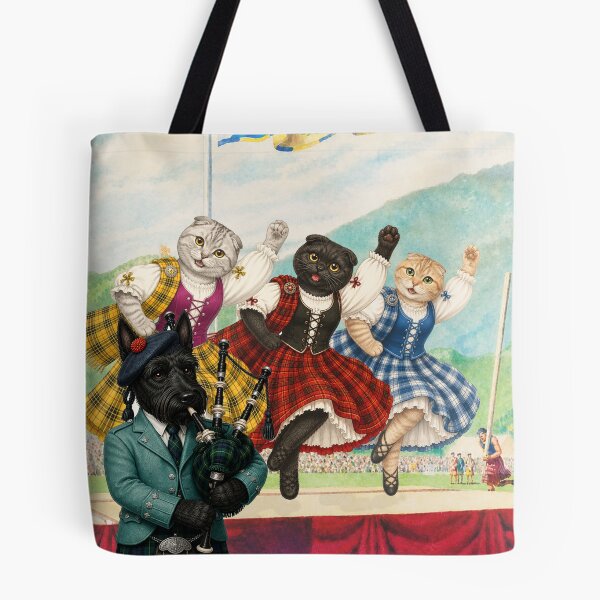 Item preview, Scottish Fold Highland Games Vintage Poster designed and sold by CJChronicles.
