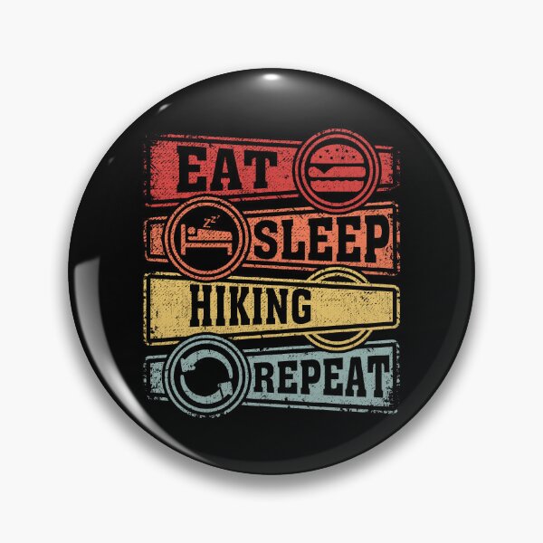 Item preview, Eat Sleep Hiking Repeat designed and sold by GabbyKash.
