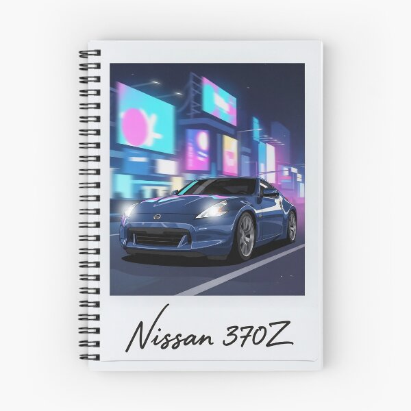 Item preview, Nissan 370Z Blue JDM Neon City Motion Polaroid Art designed and sold by Motorline44.