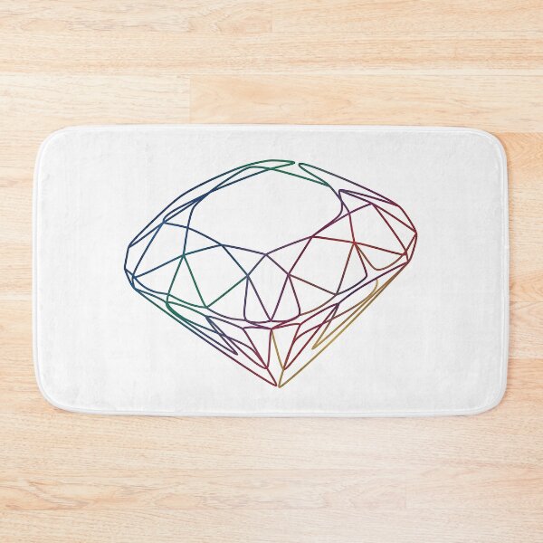 Item preview, Rainbow Wireframe Gemstone Outline designed and sold by PixorStudio.