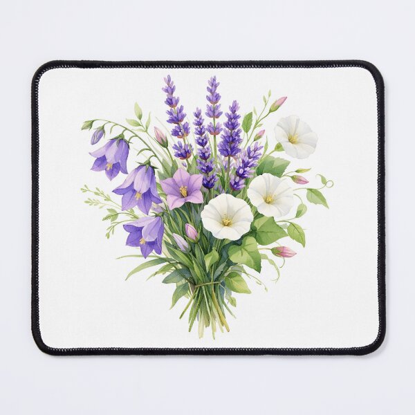 Item preview, Watercolor Bouquet with Wildflowers designed and sold by silviaol.